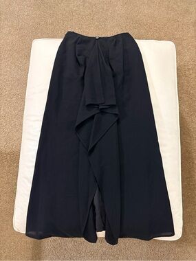Chanel vintage wool long pencil skirt